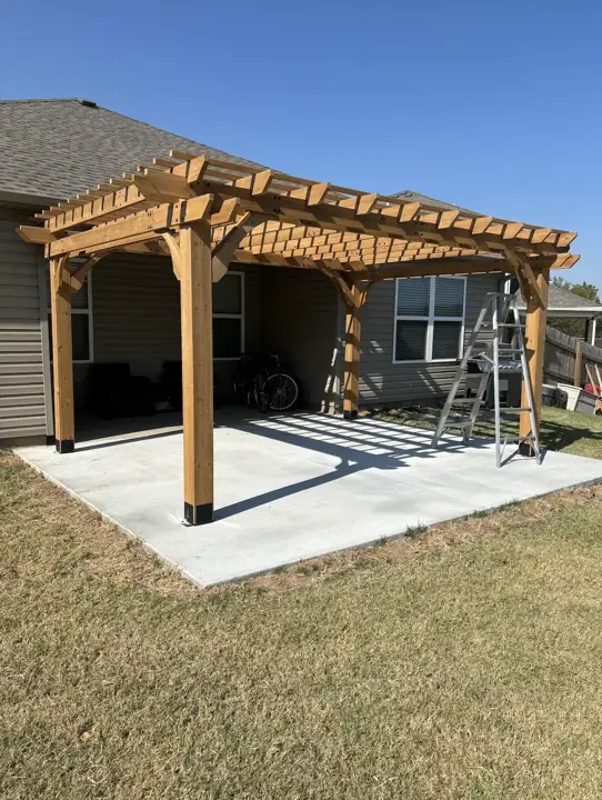 Cedar Pergola Patio Springdale